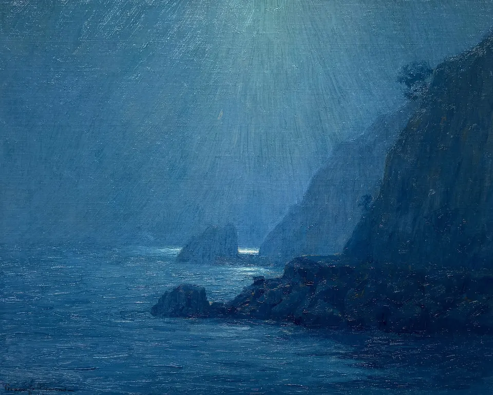 Granville Redmond, Avalon, Catalina Island, oil on canvas